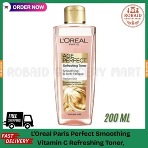 L'Oreal Paris Age Perfect Smoothing and Anti Fatigue Vitamin C Refreshing Toner, - Picture 1 of 7