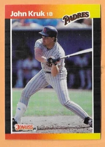 John Kruk San Diego Padres #86 - Donruss casi nuevo-como nuevo 1989 - Imagen 1 de 2