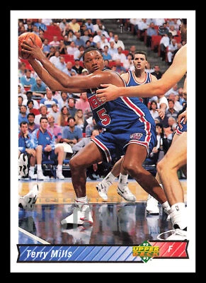 Terry Mills #292 1992-93 Upper Deck Detroit Pistons - Image 1 of 2