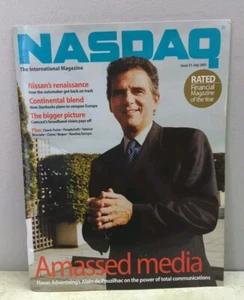 NASDAQ The International Magazine Rare Vintage Financial Magazine July 2001 - Picture 1 of 7