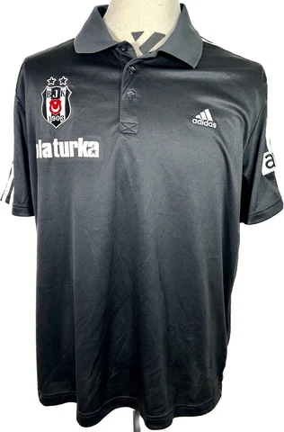 Besiktas JK Soccer Jersey XL 2010 adidas Black Golf Polo Cover