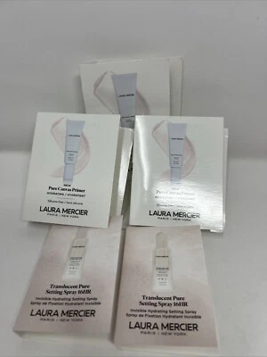 3X LAURA MERCIER PURE CANVAS PRIMER/ Hydrate 20ml &2 Translucent Spray 3.0 B47 - Image 1 of 4