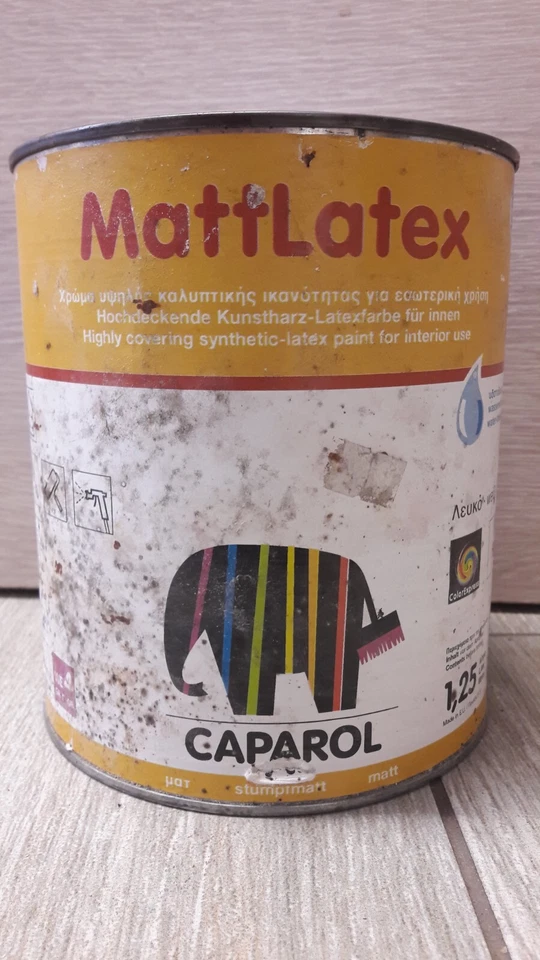 Caparol Matt Latex 1,25L Wand Decken Farbe Weiß Innen Kunstharz (A1456) - Bild 1 von 1