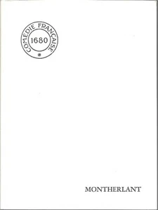 Comédie Française - Chronique saison 1969-70 + Monographie Henry de MONTHERLANT - Imagen 1 de 3