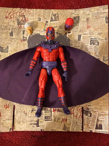 Custom magneto Cloth Cape For 1:12 Figure Marvel legends Cape Only Cover