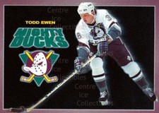 1994-95 Anaheim Mighty Ducks Carls Jr. #6 Todd Ewen