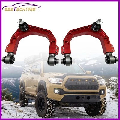 2Pcs Aluminum Front Upper Control Arm For 2005-2023 Toyota Tacoma 2-4" Lift Kit Foto 1 de 4