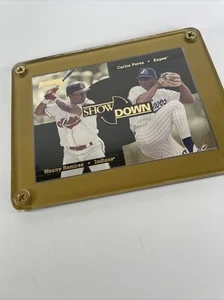 1996 Donruss MANNY RAMIREZ & CARLOS PEREZ Showdown!  06269/10000 - Picture 1 of 11