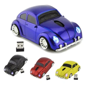 3D 2.4Ghz Wireless USB V W Beetle car mouse Bug PC/Laptop Mac Mice LED Xmas Gift - Picture 1 of 27