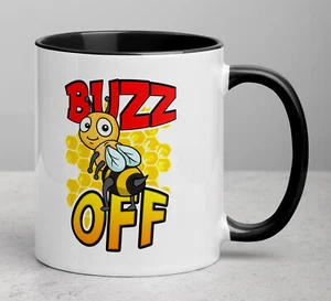Taza Buzz Off - Café Frío o Caliente de Cerámica - Por Todas Partes - Abeja Amante Abeja Regalo - Imagen 1 de 13