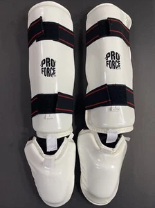 Proforce Pro Force Sparring Protettivo Shin Foot Gear Pads, L Adulto Taekwondo - Foto 1 di 2