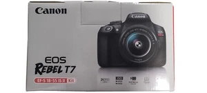 Canon EOS Rebel T7 24.1 MP Digital SLR Camera - Black (Kit with 18-55 Lens)