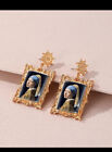earrings Museum Art. Girl With A Pearl Earring. Nearly Two Inches Long.