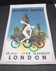 Vintage 1972 Munich Olympic Placemat Laminated Poster 1948 Retro Ad London