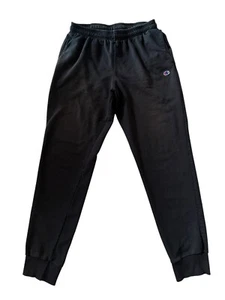 Champion Athletic Sweatpants Black Skinny Fit Boys Size L 15-17 Good Condition - Picture 1 of 12