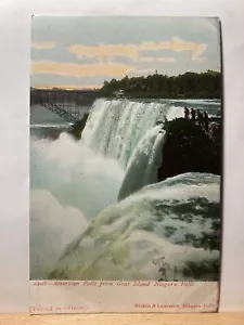 American Falls from Goat Island: Niagara Falls, NY - Postal de colección - Imagen 1 de 3