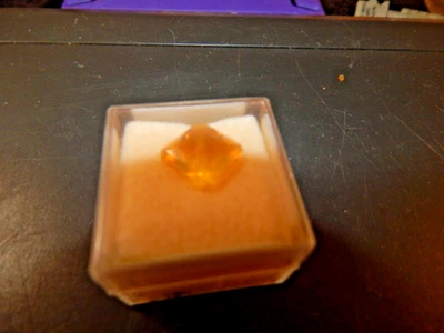4.46 克拉刻面 10.42x10.41 毫米方形天然 Med。 橙色墨西哥火蛋白石 — 第 1/3 张图片