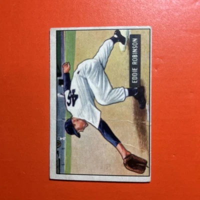 1951 Bowman Set-Break # 88 Eddie Robinson VG-VGEX (crease)  - Image 1 of 4