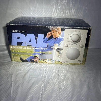 TIVOLI AUDIO PAL PORTABLE AM/FM RADIO Blue Henry Kloss PAL -  AUTHENTIC  - Image 1 of 4