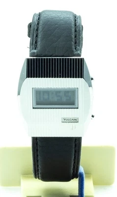 RARO RELOJ DIGITAL DE CUARZO VULCAIN DM-400 VINTAGE - NUEVO STOCK ANTIGUO NOS 1980 SUIZO Foto 1 de 4