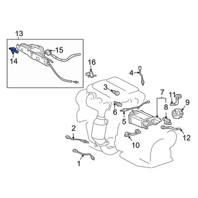 For Toyota Camry 2002-2006 Toyota 2586062010 Vapor Canister Purge Solenoid Foto 1 de 4