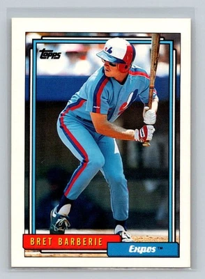 1992 Topps #224 Bret Barberie Montreal Expos Baseball Card - Image 1 of 2