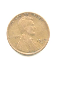 1927 s United States Penny--error on left wheat--KL coin - Picture 1 of 3