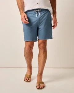 johnnie-O The Half Elastic 7" Surf Shorts Lake Size XL - Picture 1 of 1