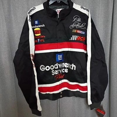 Jaqueta de corrida vintage Dale Earnhardt NASCAR perseguição autêntica masculina GG | bordada - Imagem 1 de 4