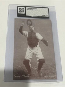 1947-66 Exhibits Toby Atwell Baseball Certified Authentic Graded MBA VGEX+ RARE - Picture 1 of 5
