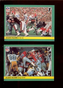 1984 Fleer Action Atlanta Falcons Set GERALD RIGGS STEVE BARTOWSKI - Picture 1 of 1