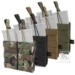 KRYDEX Double 5.56 .223 Mag Pouch Open Top Tactical Mag Carrier MOLLE Modular - Picture 1 of 13