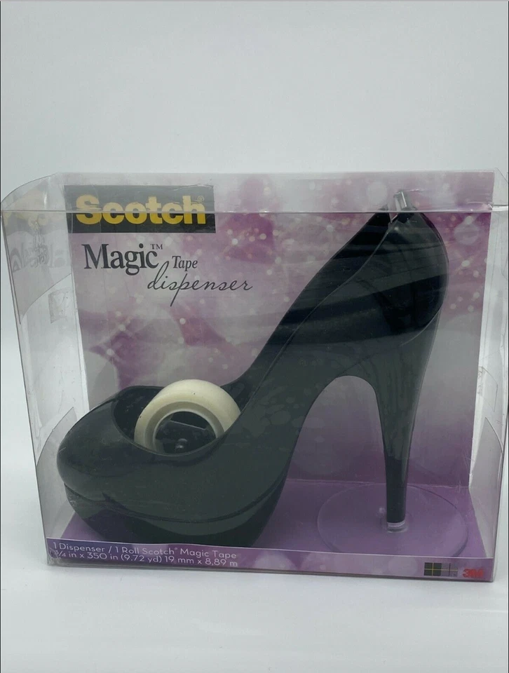 Scotch Shoe Tape Dispenser Black High Heel 1 Core Mmmc30shoeb