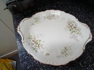 ROYAL ALBERT HAWORTH EARED CAKE PLATE - Picture 1 of 3