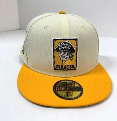 Pittsburgh Pirates MLB NE Retro All Star Game Patch Fitted Hat~Cream - Image 1 of 4
