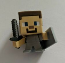 Minecraft Mini-figure Steve? with Shield - Used w/o Original Box