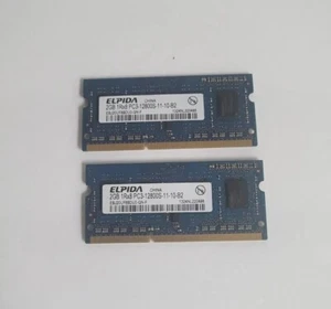 DDR3 SO-DIMM 4GB (2x 2GB) 1Rx8 PC3 - 12800S 1600 MHz VARIOUS BRANDS - Picture 1 of 2