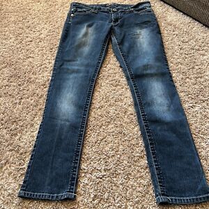 Angels Jeans rozmiar 15, Stretch, Obcisłe nogawki, Jegginsy, Dark Wash, Blakłe