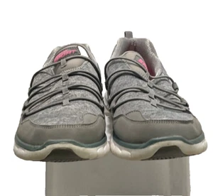 Sketchers Sport Women's Athletic Shoes Size 7.5 Gray Slip On Flex Sole H11B - Picture 1 of 7