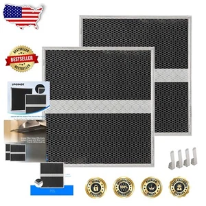 Broan Range Hood Non-Ducted Charcoal Filter Kit - 2-Pack Replacement Solution - Picture 1 of 9