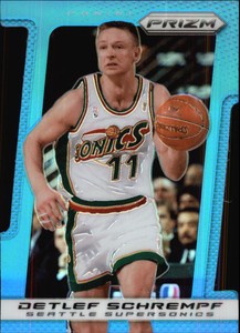 2013-14 Panini Prizm Prizms Light Blue Die Cut Basketball Card #217 Schrempf