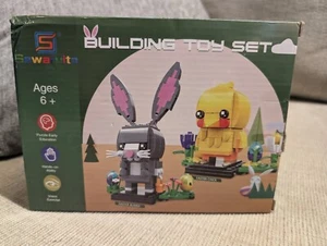 Sawsruita Easter Bunny & Easter Chick Building Block Toy Set NIB - Picture 1 of 2