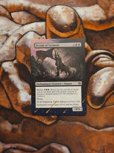 Magic the Gathering Herald of Torment Hand Painted Unique Custom MTG Alter - Picture 1 of 1