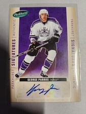 2005-06 Parkhurst Signatures George Parros #GP Rookie Auto RC