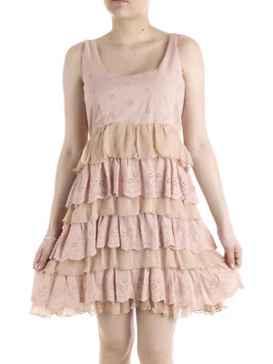 Yumi Dress Strappy Dress YN-004 Rose Ruffles Embroidery - Image 1 of 4