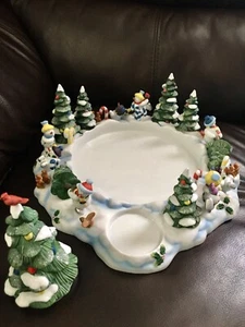 PartyLite P7870 Snowbell 3-Wick Holder - Very Good Condition - Picture 1 of 12