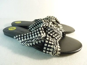 Banana Republic Women Shoes sandals Black and White Slide Wedge Size 9 SKU 10631 - Picture 1 of 5