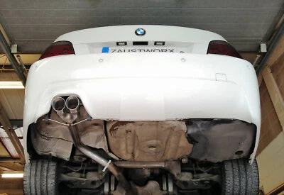 BMW 530D (E60/E61) Rear Silencer Delete Pipe - Twin 3'' Tailpipe A - Image 1 of 4