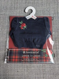 Janie And Jack Midnight Rose Puff Sleeve Top Sweater American Girl Doll Clothes - Picture 1 of 2