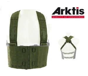 CHEST RIG ARKTIS AVEC 2 PAIRES BRETELLES CROISEES ET YOKE FILET PLATINE GILET - Picture 1 of 5
